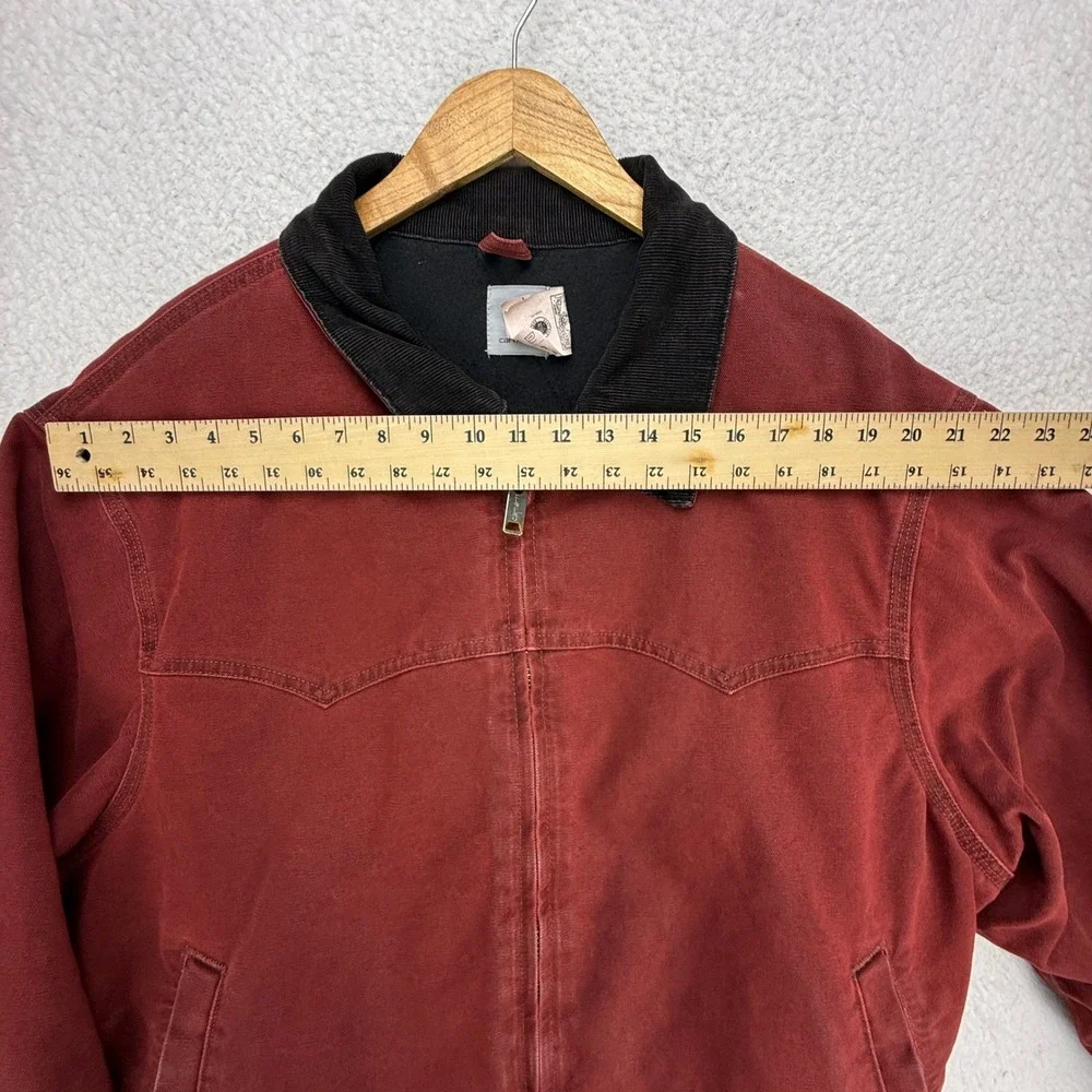 Carhartt Santa Fe Jacket Quilt Lined Mens 2XL J14 BRK Brick Red Clay Red